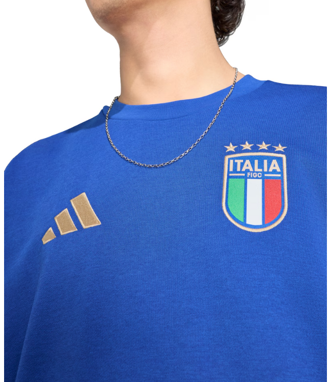 adidas adidas Italy World Cup 2026 DNA Crew Sweatshirt- Bold Blue