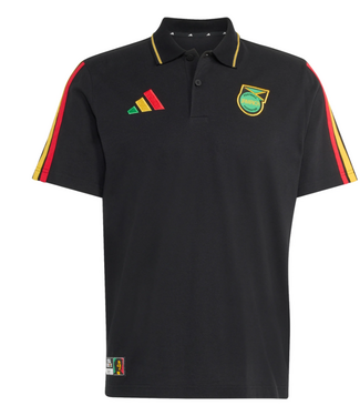 adidas adidas Jamaica World Cup 2026 Marley DNA Polo Shirt- Black