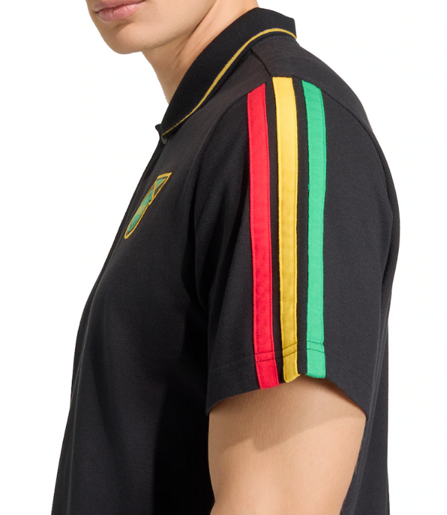 adidas adidas Jamaica World Cup 2026 Marley DNA Polo Shirt- Black