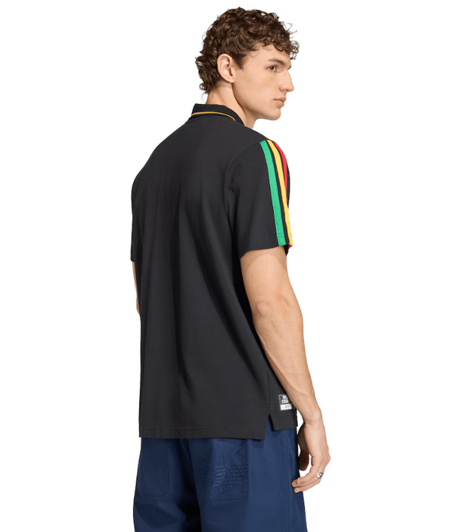 adidas adidas Jamaica World Cup 2026 Marley DNA Polo Shirt- Black