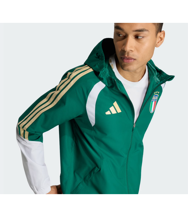 adidas adidas Italy WC World Cup 2026 Tiro All Weather Jacket - Collegiate Green