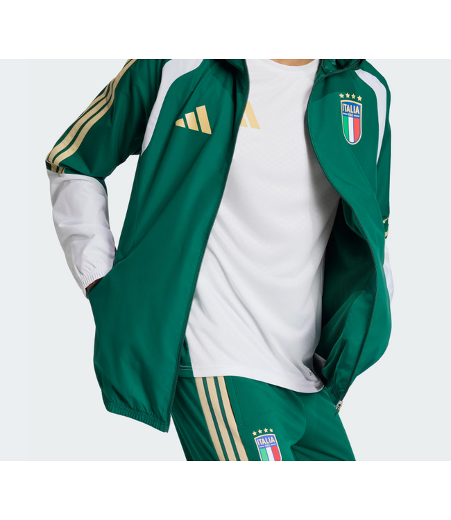 adidas adidas Italy WC World Cup 2026 Tiro All Weather Jacket - Collegiate Green