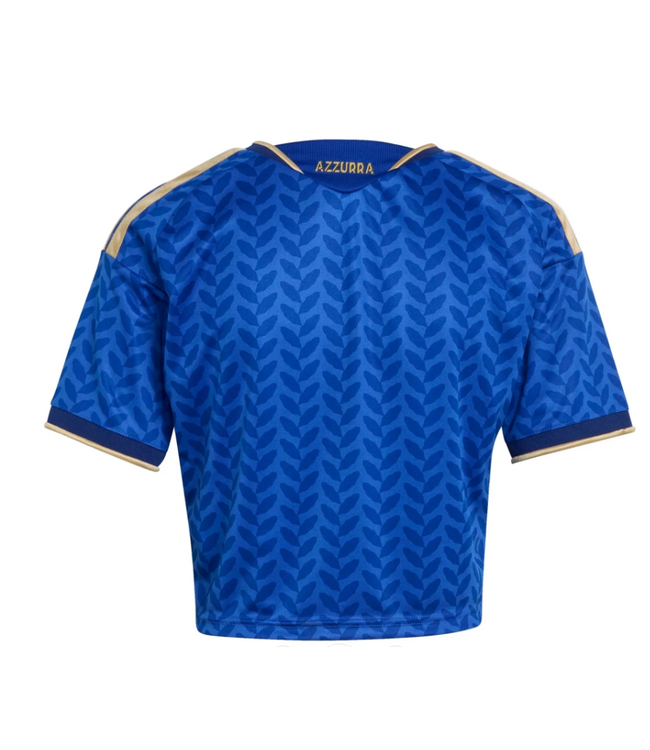 adidas adidas  Womens Italy World Cup 2026 BM Crop Top Home Jersey - Bold Blue