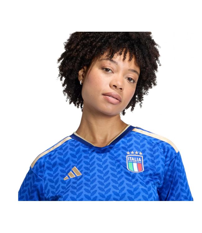 adidas adidas  Womens Italy World Cup 2026 BM Crop Top Home Jersey - Bold Blue