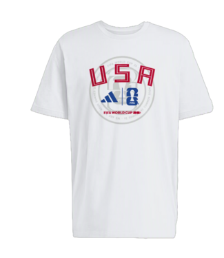 adidas adidas Official FIFA World Cup 2026 USA United States Graphic Tee Shirt - White