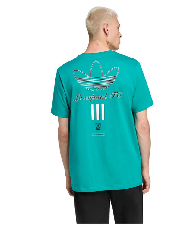 adidas adidas Liverpool 2025 - 26 Terrace Icon Graphic Tee Shirt - Teal Green