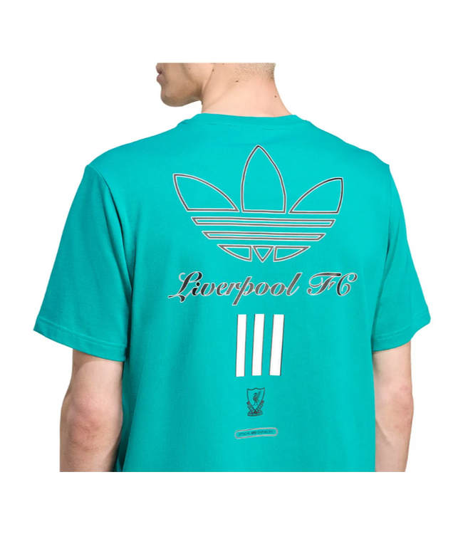 adidas adidas Liverpool 2025 - 26 Terrace Icon Graphic Tee Shirt - Teal Green