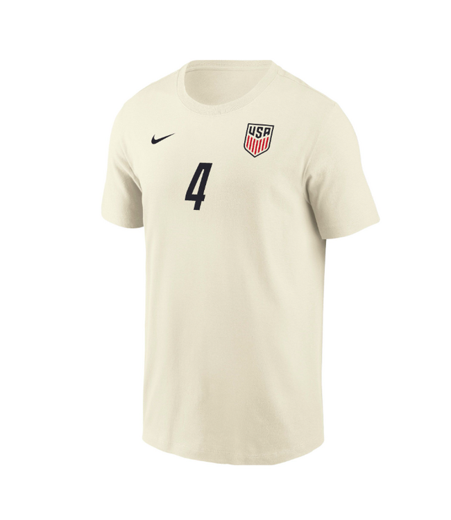 Nike Nike Tyler Adams USA United States WC World Cup 2026 Hero Shirt - Off White
