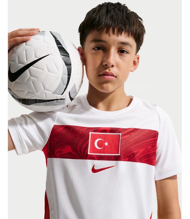 Nike Nike Youth Turkey WC 2026 World Cup Home Jersey - White/Sport Red/Obsidia