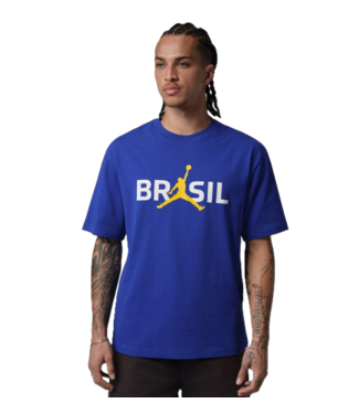 Jordan Jordan x Brazil 85 Logo P6 Tee Shirt - Blue/White/Yellow
