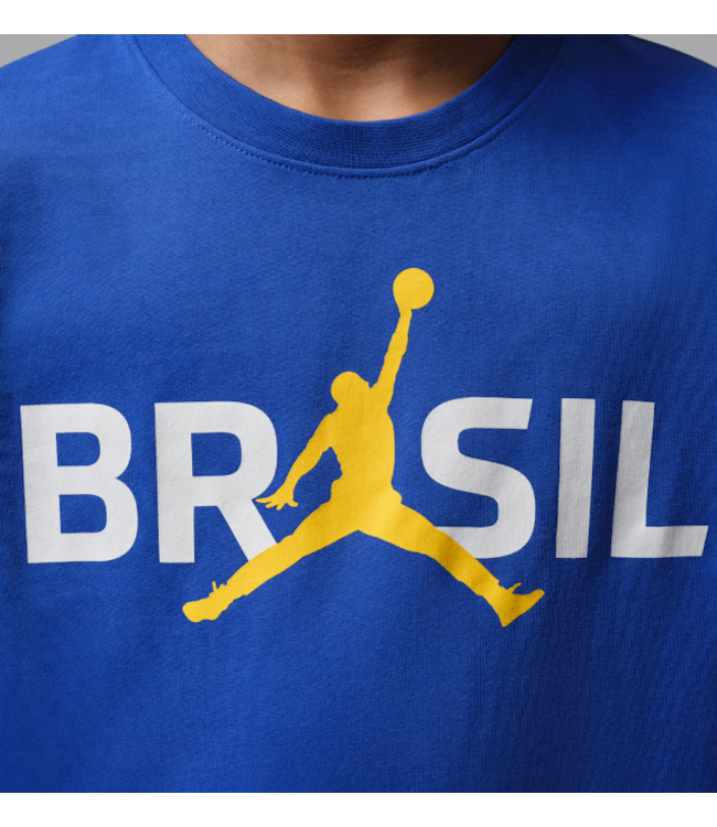 Jordan Jordan x Brazil 85 Logo P6 Tee Shirt - Blue/White/Yellow