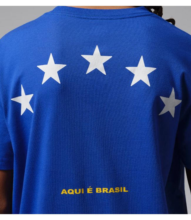 Jordan Jordan x Brazil 85 Logo P6 Tee Shirt - Blue/White/Yellow