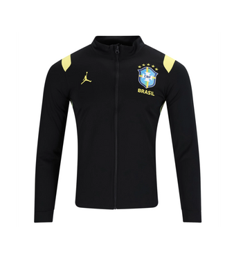 Jordan Jordan x Brazil Futebol Academy Pro Track Jacket - Black/Yellow Pulse/Light Menta