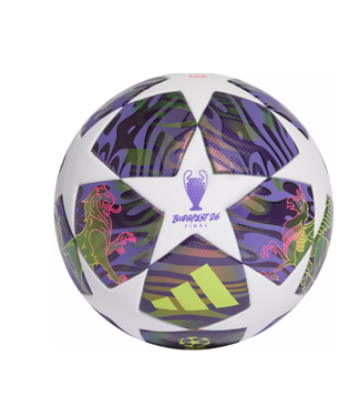 adidas adidas UCL Champions League 2025 - 26 Budapest Finale FIFA Quality Ball - White/Dark Purple/Solar Yellow/Shock Pink