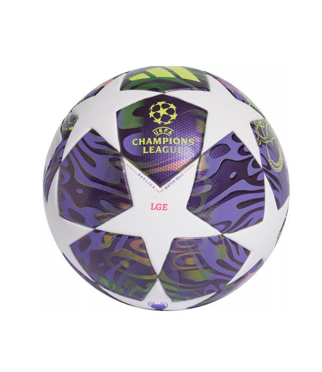 adidas adidas UCL Champions League 2025 - 26 Budapest Finale FIFA Quality Ball - White/Dark Purple/Solar Yellow/Shock Pink