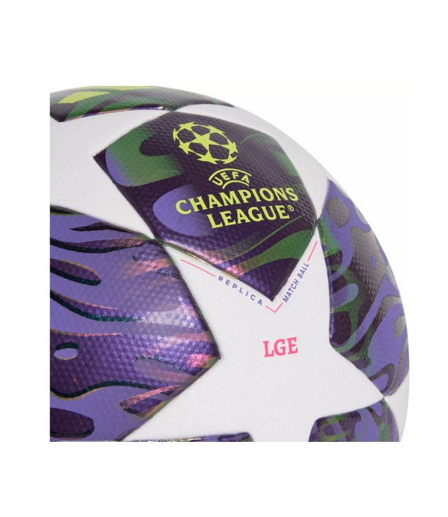 adidas adidas UCL Champions League 2025 - 26 Budapest Finale FIFA Quality Ball - White/Dark Purple/Solar Yellow/Shock Pink