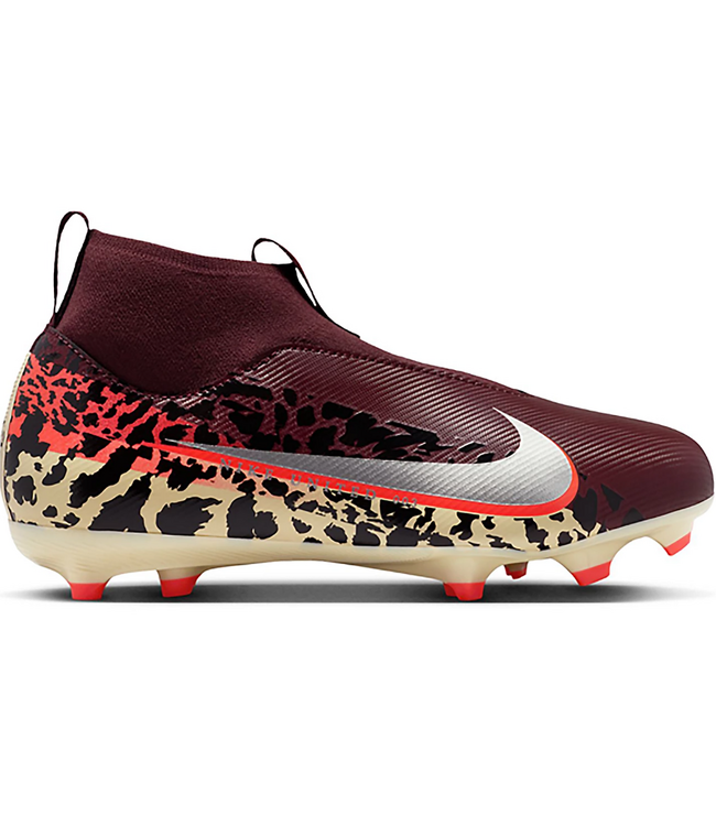 Nike Nike Jr Zoom Mercurial Superfly 10 Academy FG United 003 Cleats - Burgundy Crush/Metallic Silver/University Red/Fossil