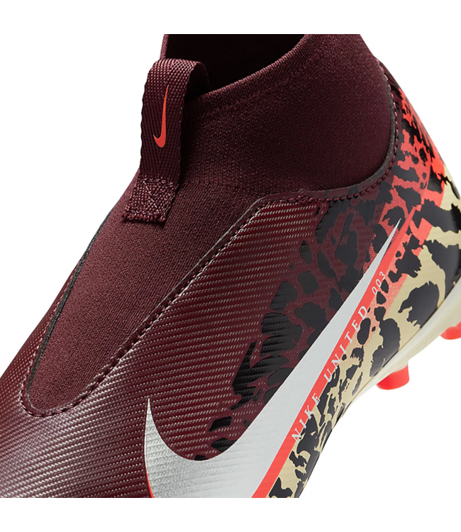 Nike Nike Jr Zoom Mercurial Superfly 10 Academy FG United 003 Cleats - Burgundy Crush/Metallic Silver/University Red/Fossil