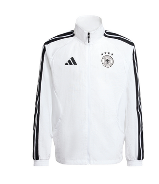 adidas adidas Youth Germany World Cup 2026 Home Anthem Jacket - White/Black