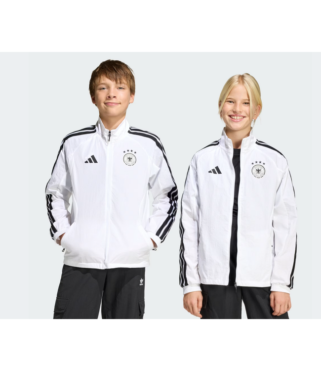 adidas adidas Youth Germany World Cup 2026 Home Anthem Jacket - White/Black