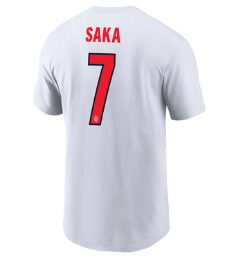 Nike Nike Bukayo Saka England WC World Cup 2026 Hero Shirt - White