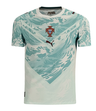 Puma Puma Youth Portugal World Cup 2026 Away Jersey - White/Green Lagoon
