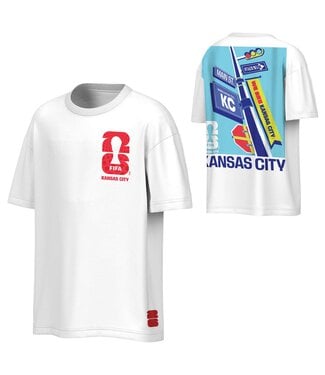 Outerstuff Outerstuff FIFA World Cup 2026 Kansas City Host City Graphic Shirt - White