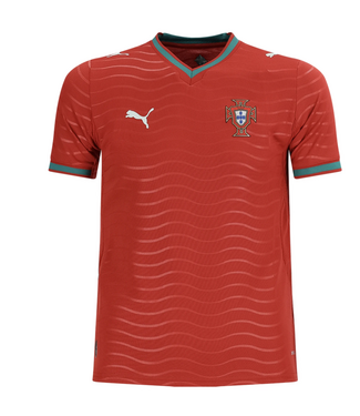 Puma Puma Youth Portugal World Cup 2026 Home Jersey - Red/Green Lagoon