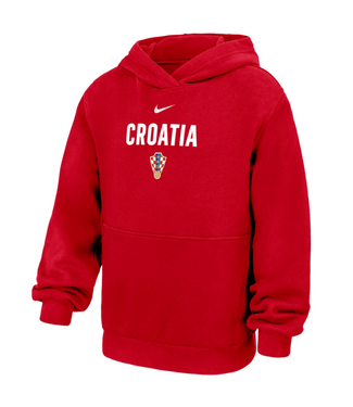 Nike Nike Youth Croatia WC World Cup 2026 Crest Hoodie - Red