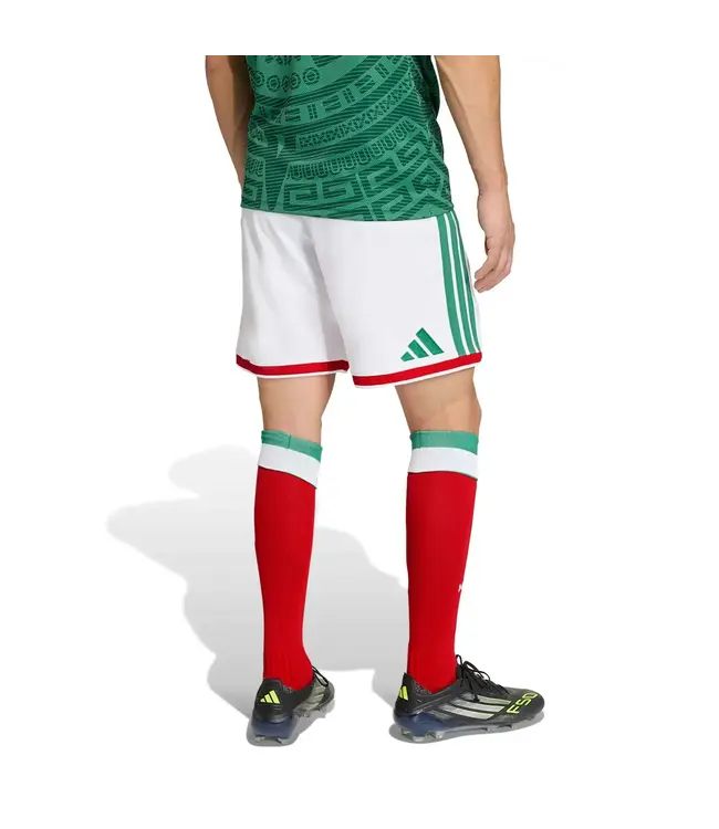 adidas adidas Mexico WC World Cup 2026 Home Shorts - White/Red/Vivid Green