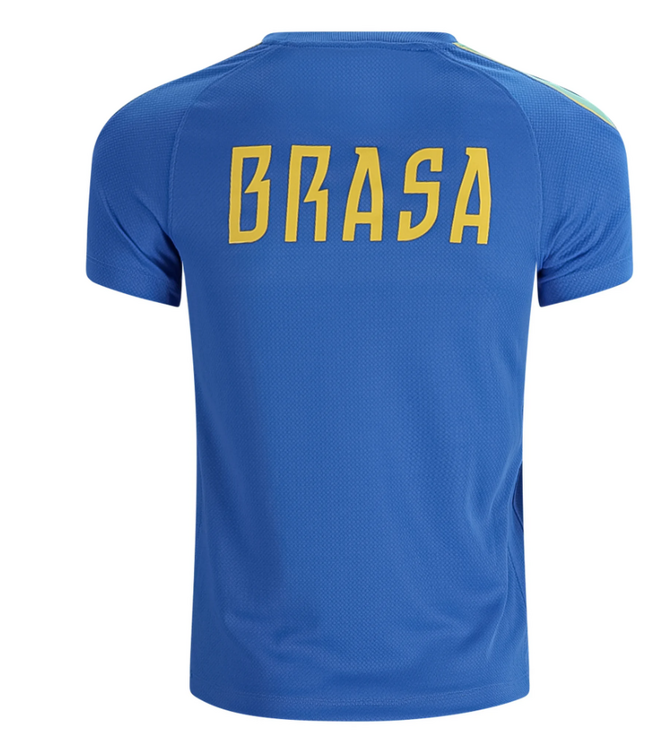 Nike Nike Youth Brazil WC World Cup 2026 Strike PreMatch Training Jersey - Blue/Light Menta/Midwest Gold