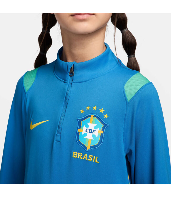 Nike Nike Youth Brazil WC World Cup 2026 Academy Pro Training Drill Top - Photo Blue/Light Menta/Midwest Gold