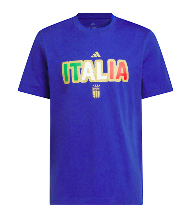 adidas adidas Italy WC World Cup 2026 Home Graphic Fan SS Tee Shirt - Semi Lucid Blue