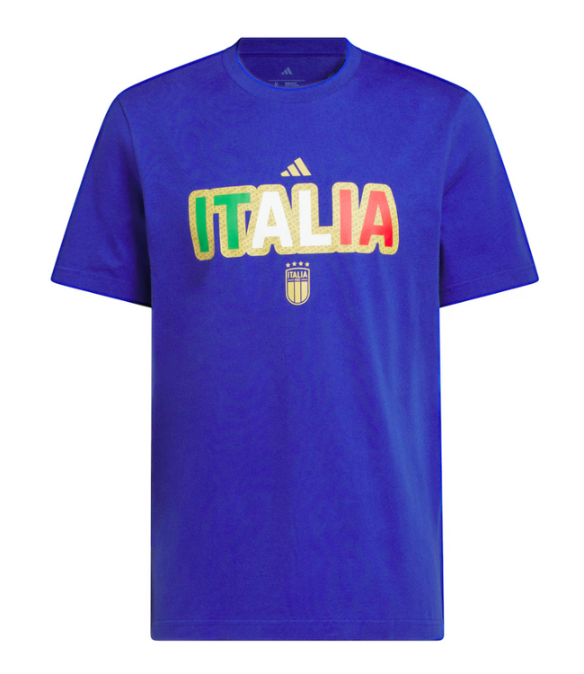 adidas adidas Italy WC World Cup 2026 Home Graphic Fan SS Tee Shirt - Semi Lucid Blue