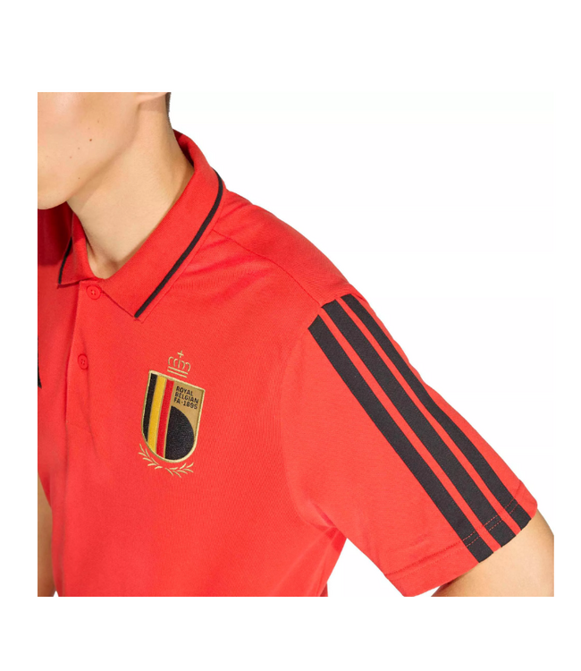 adidas adidas Belgium WC World Cup 2026 DNA Polo Shirt - Red