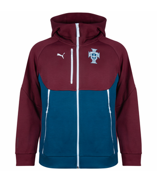 Puma Puma Portugal WC World Cup 2026 PumaTech Hoodie - Ruby Shimmer/Ocean Tropic