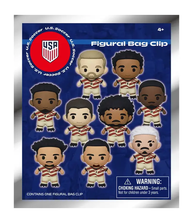 Monogram Monogram USMNT United States WC World Cup 2026 Bag Clips / Keychains - Blind Bag (Single)