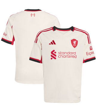 adidas adidas Liverpool FC 2025 - 26 Youth Away Jersey - Wonder White