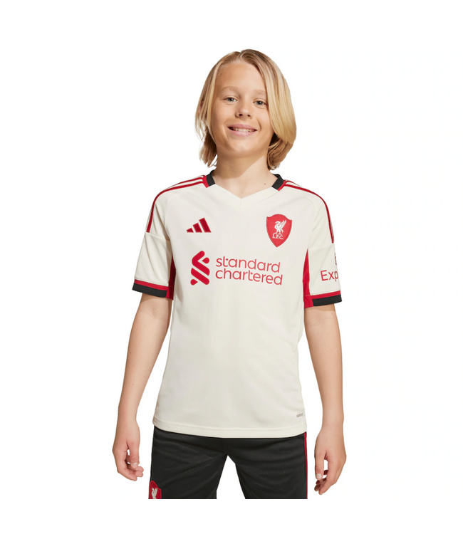 adidas adidas Liverpool FC 2025 - 26 Youth Away Jersey - Wonder White