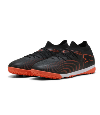 Puma Puma Future 9 Match 2026 TT Turf Soccer Shoes - Black/Glowing Red/Strong Gray