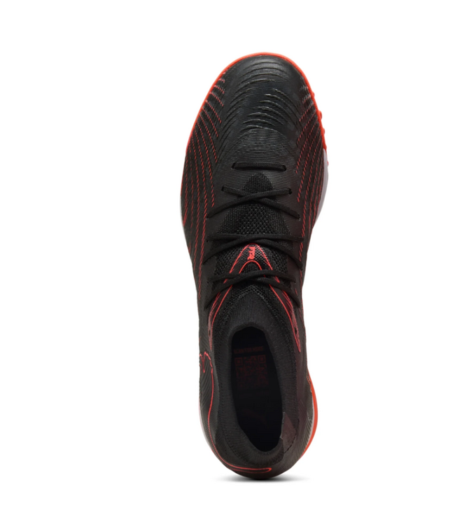 Puma Puma Future 8 Match 2026 TT Turf Soccer Shoes - Black/Glowing Red/Strong Gray