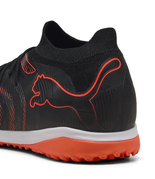 Puma Puma Future 8 Match 2026 TT Turf Soccer Shoes - Black/Glowing Red/Strong Gray