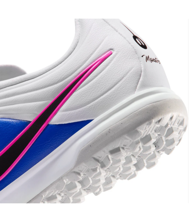 Nike Nike Jr Tiempo Maestro Academy TF Turf Shoes - White/Black/Racer Blue/Pink Blast