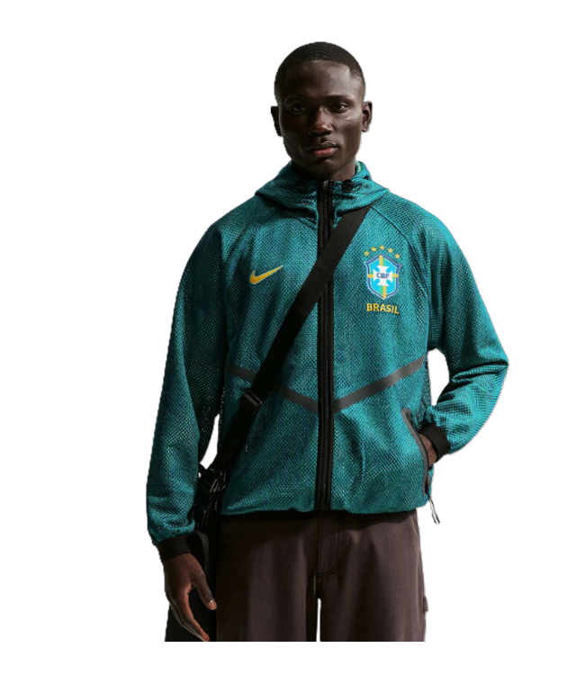 Nike Nike Brazil WC World Cup 2026 DriFit Anthem Jacket - Geode Teal/Light Menta/Midwest Gold