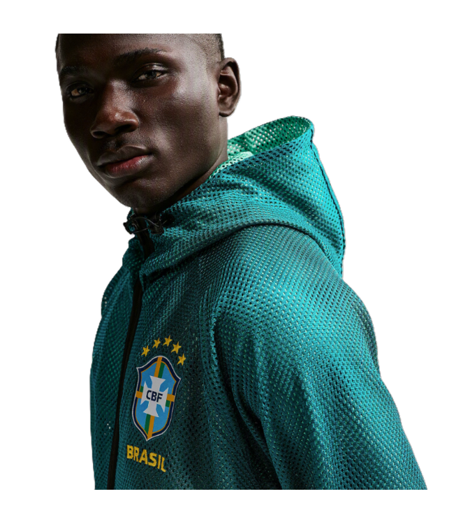 Nike Nike Brazil WC World Cup 2026 DriFit Anthem Jacket - Geode Teal/Light Menta/Midwest Gold