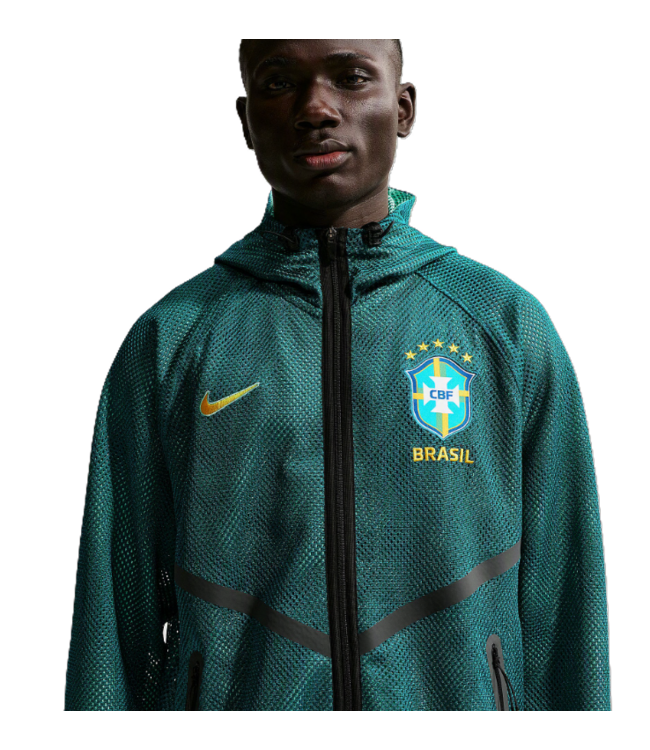 Nike Nike Brazil WC World Cup 2026 DriFit Anthem Jacket - Geode Teal/Light Menta/Midwest Gold