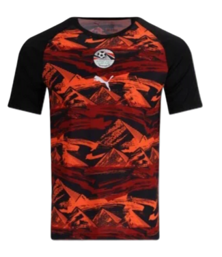Puma Puma Egypt WC World Cup 2026 PreMatch Training Jersey -  Black/Crimson/Red
