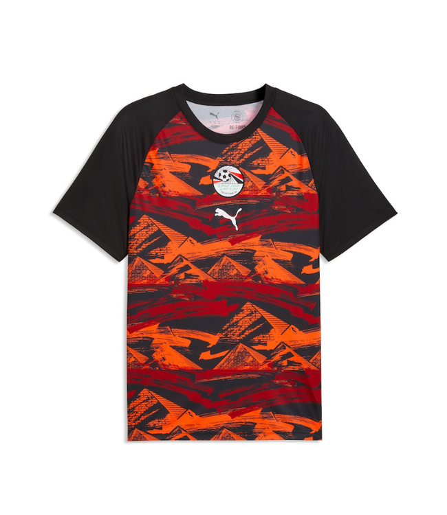 Puma Puma Egypt WC World Cup 2026 PreMatch Training Jersey -  Black/Crimson/Red