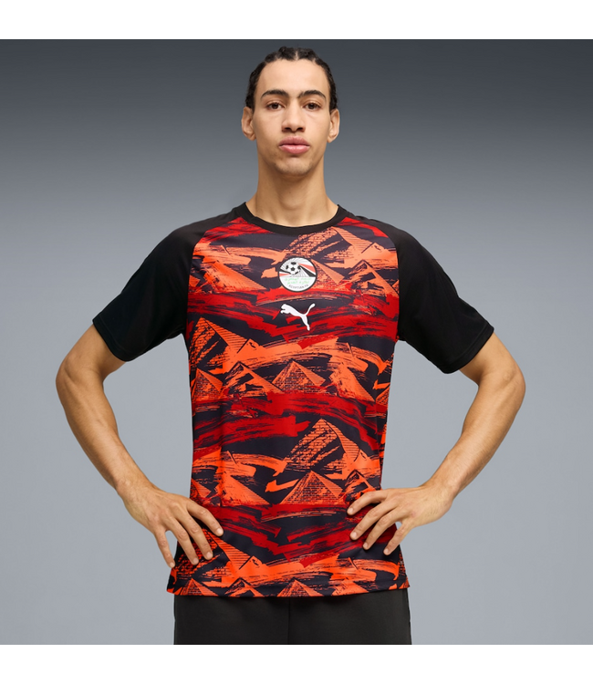 Puma Puma Egypt WC World Cup 2026 PreMatch Training Jersey -  Black/Crimson/Red