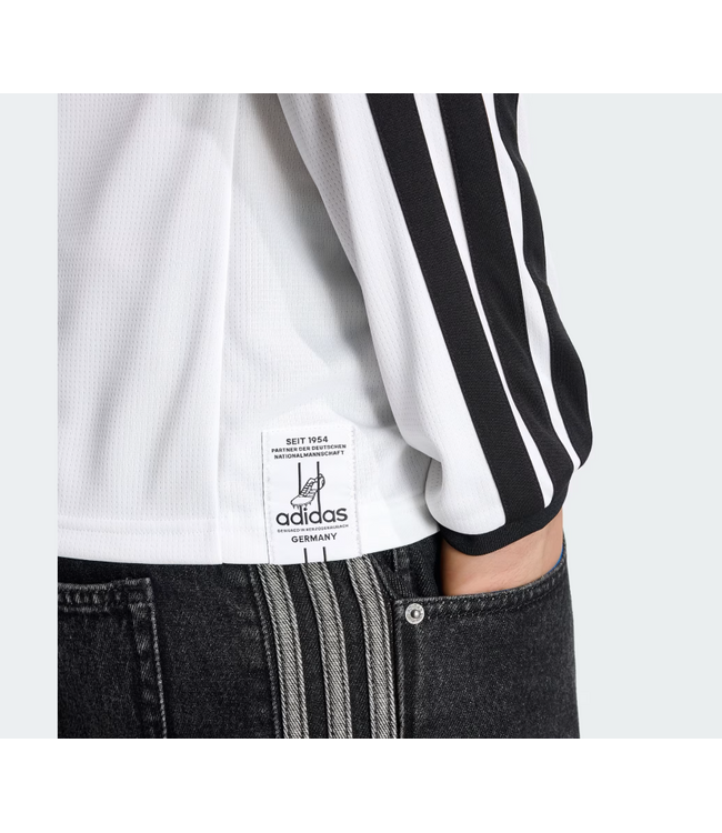 adidas adidas Germany World Cup 2026 Long Sleeve Home Jersey - White/Red/Black